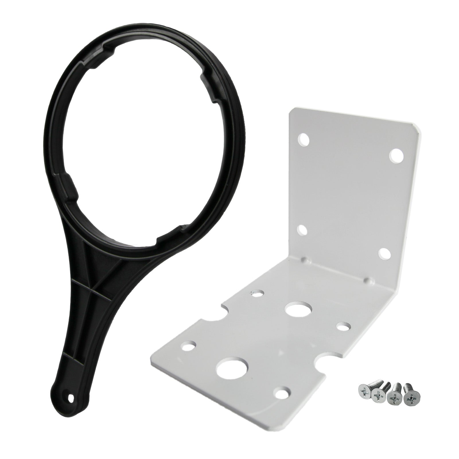 USWF Big Blue 4.5"x10" Heavy Duty Whole House Filter Housing, 1" NPT Inlet/Outlet, Includes Mounting Bracket & Wrench - DiscountFilterStore.com