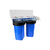 USWF Chloramine Dual 10" 2-Stage Filtration System, Sediment & Chloramine Carbon Block filters, 1" Inlet/Outlet - DiscountFilterStore.com
