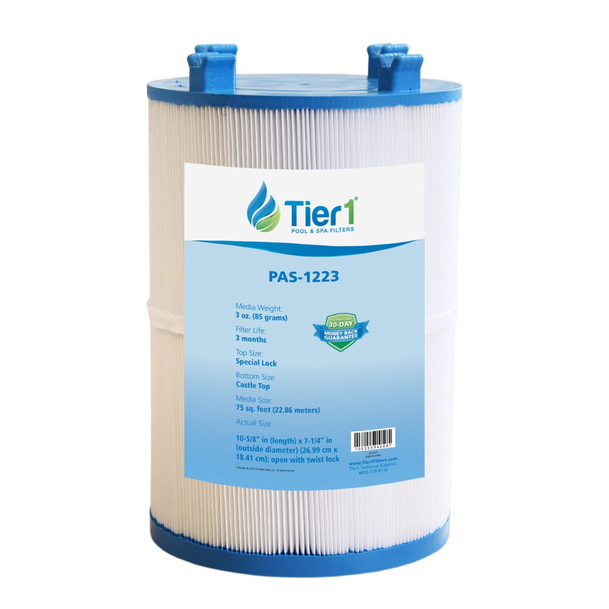 10-5/8 x 7-1/4 Inch Tier1 Brand Replacement Spa Filter For Dimension One Spas