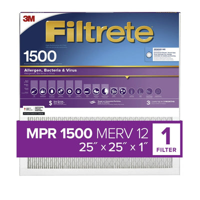 3M Filtrete 1500 Ultra Allergen Reduction Air Filter - 25x25x1 - Air Filters - 41.99 - DiscountFilterStore.com