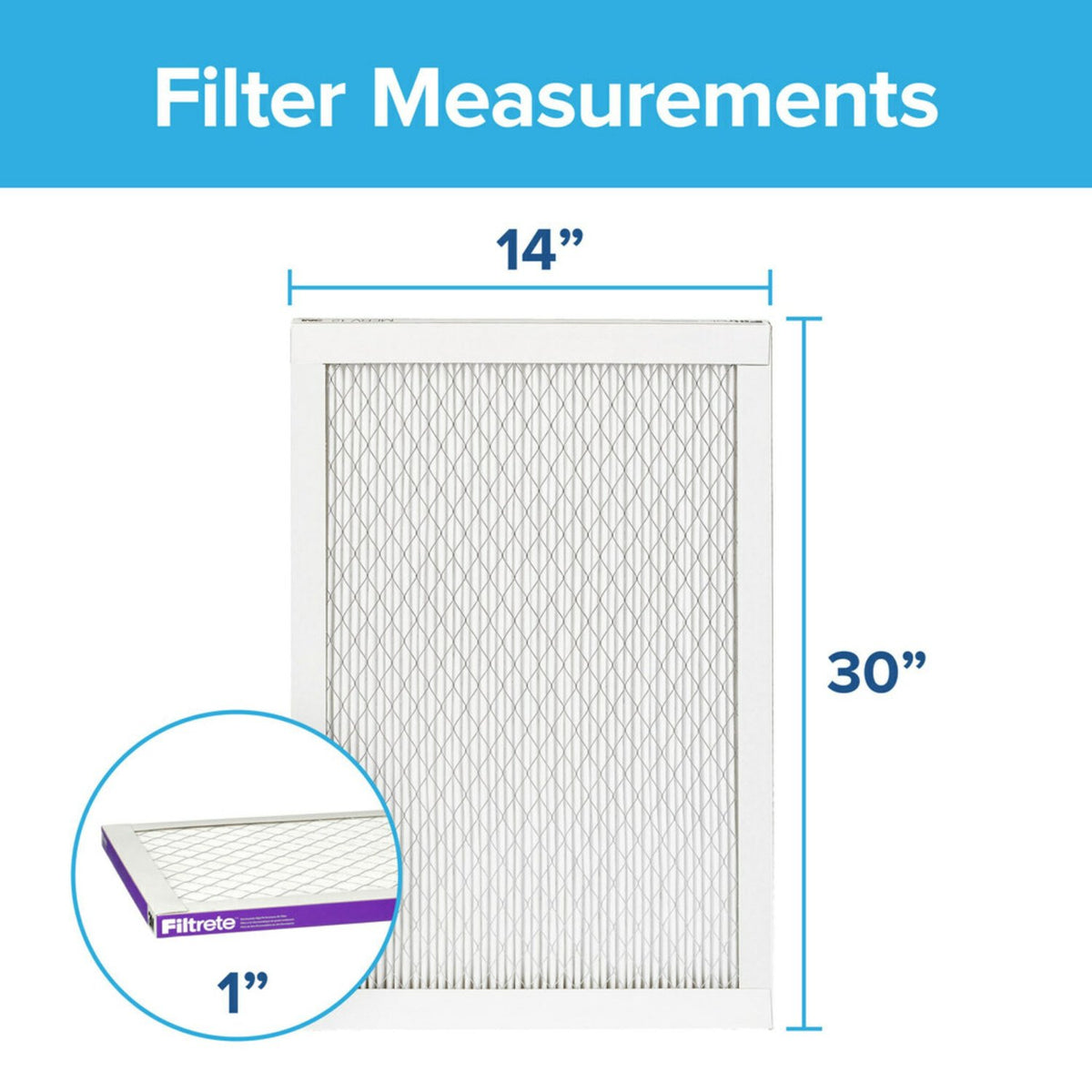 3M Filtrete 1500 Ultra Allergen Reduction Air Filter - 14x30x1 (4-Pack) - DiscountFilterStore.com