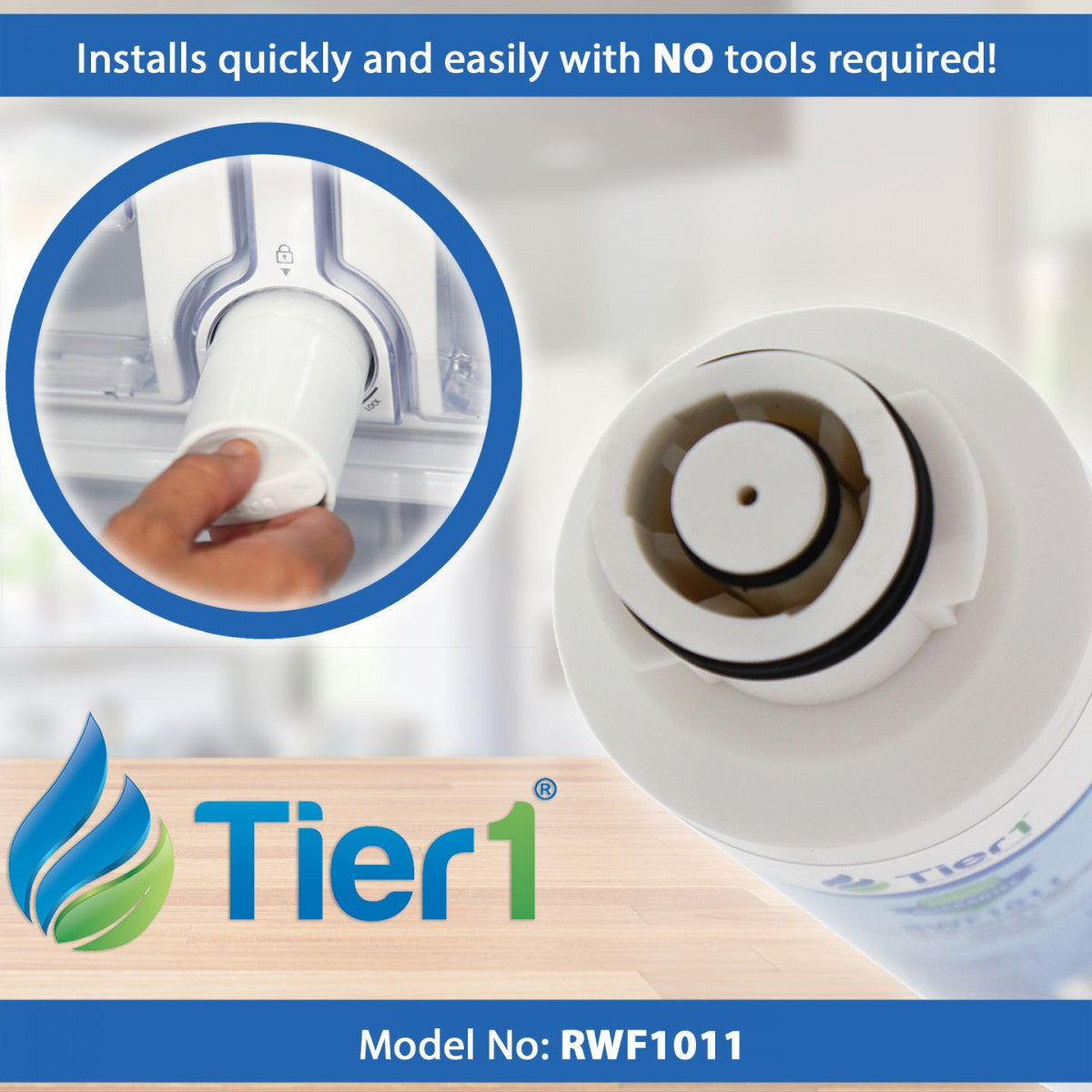 DA29-00020B Samsung Comparable Refrigerator Water Filter Replacement By Tier1 Easy Installation Image- DiscountFilterStore.com