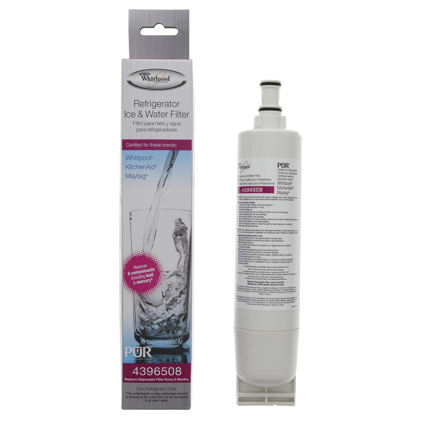 4396508 Whirlpool Refrigerator Water Filter