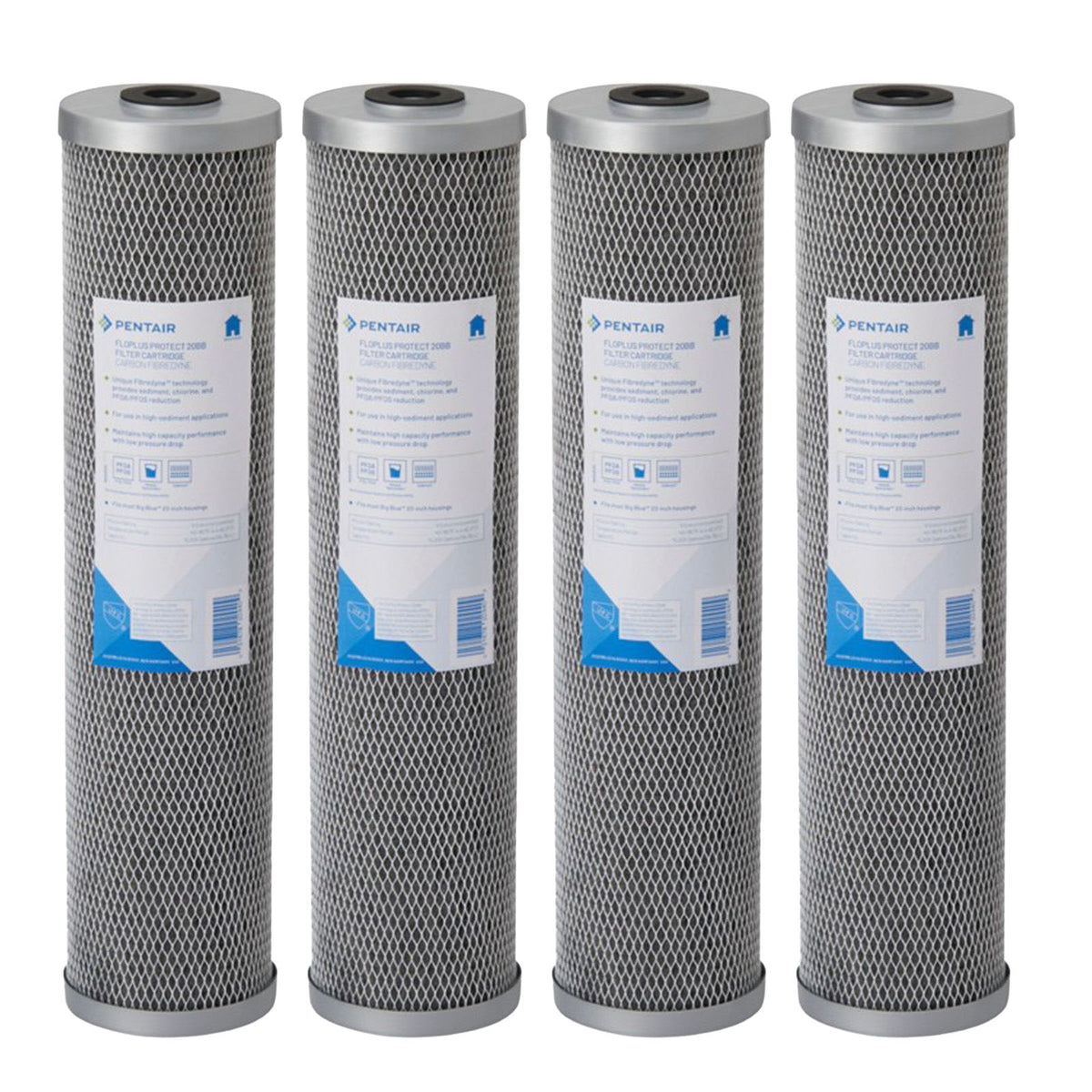 FloPlus Protect 20BB Pentek Replacement Carbon Block Filter Cartridge for PFOA/PFOS reduction - DiscountFilterStore.com