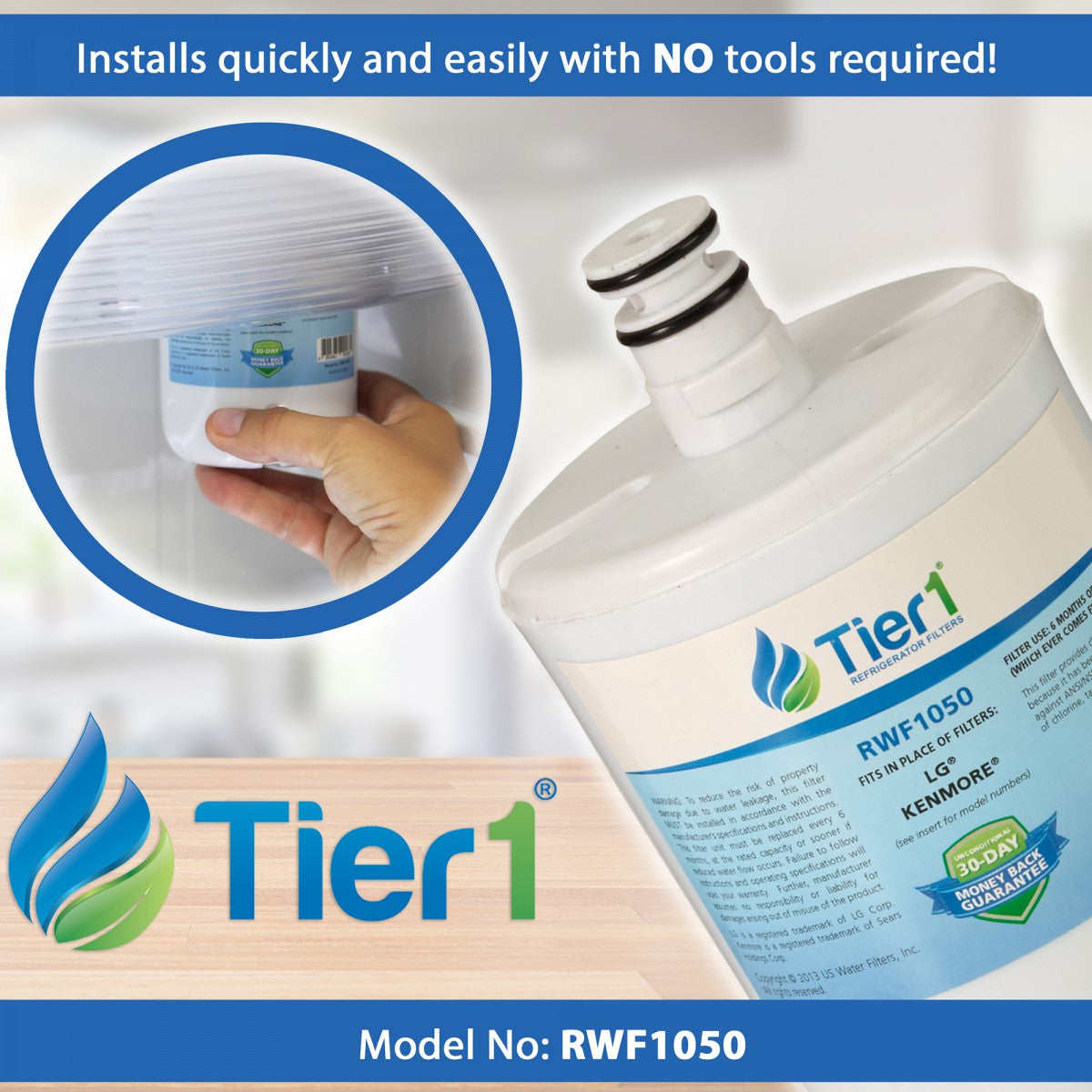 5231JA2002A/LT500P LG Comparable Refrigerator Water Filter Replacement by Tier1 - DiscountFilterStore.com
