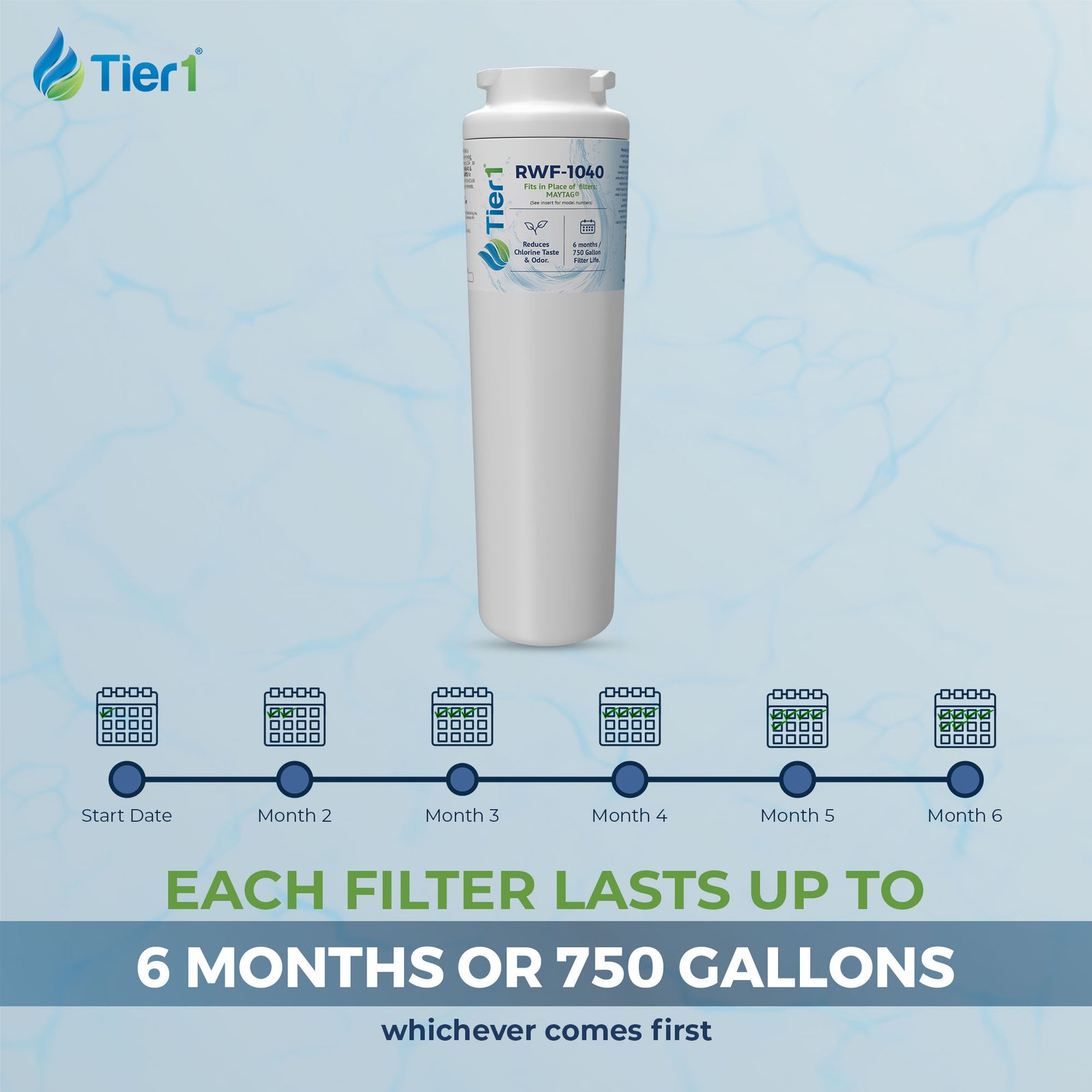 EDR4RXD1 EveryDrop UKF8001 Maytag Comparable Refrigerator Filter By Tier1