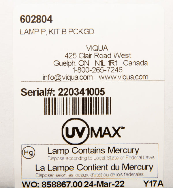 UV-MAX-602804 Viqua Ultraviolet Lamp - Whole House Systems - 151.0 - DiscountFilterStore.com