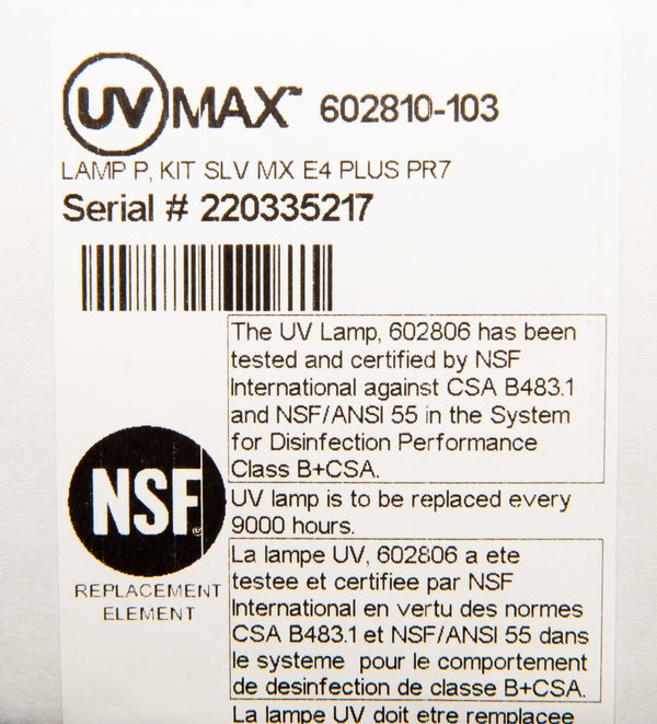 602810-103 Lamp/ Quartz Sleeve Combo Pack by Viqua - Whole House Systems - 208.0 - DiscountFilterStore.com
