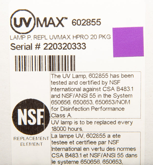 602855 Viqua Water Disinfection System UV Lamp - Whole House Systems - 337.0 - DiscountFilterStore.com