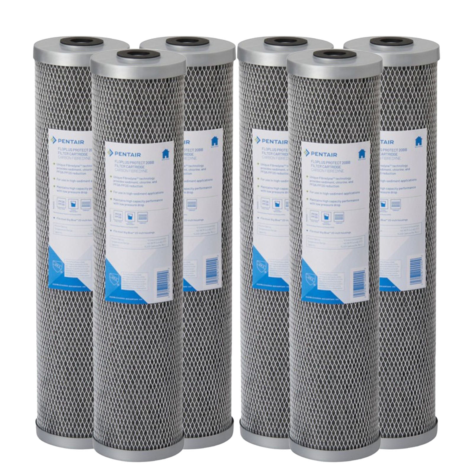 FloPlus Protect 20BB Pentek Replacement Carbon Block Filter Cartridge for PFOA/PFOS reduction - DiscountFilterStore.com