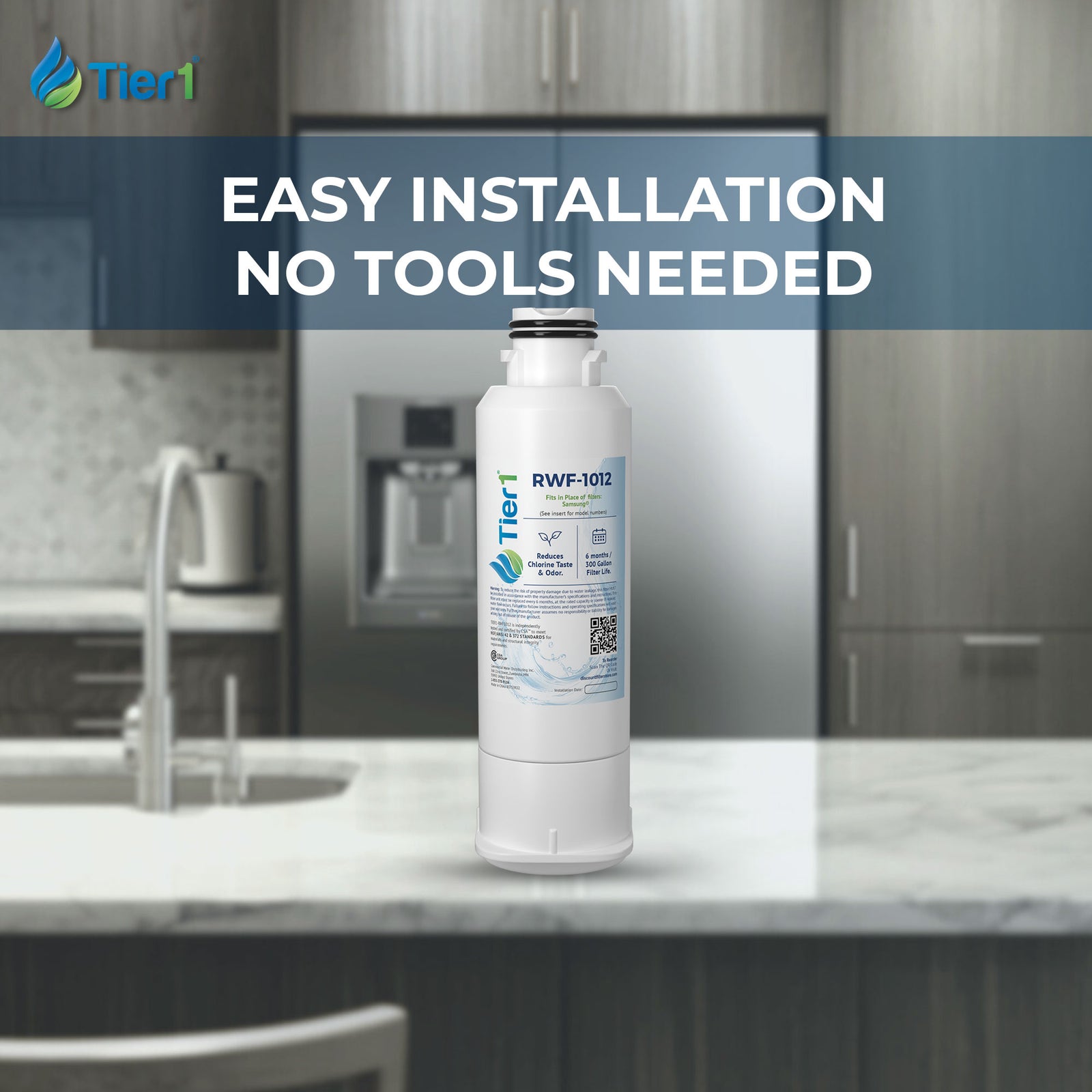 DA97-17376B / HAF-QIN/EXP Samsung Comparable Refrigerator Water Filter by Tier1