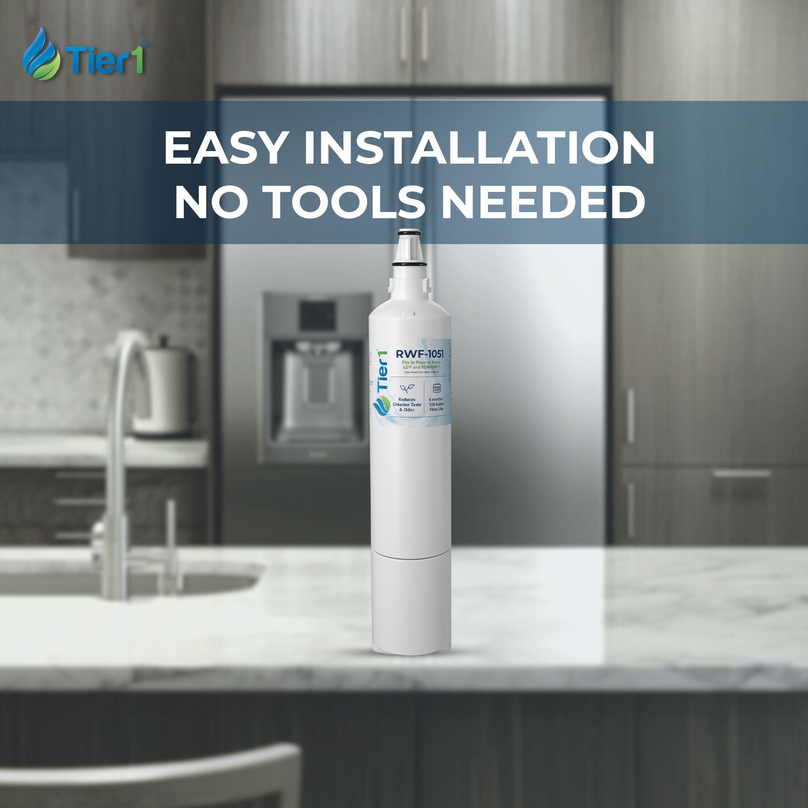 5231JA2006A / LT600P LG Comparable Refrigerator Water Filter Replacement By Tier1