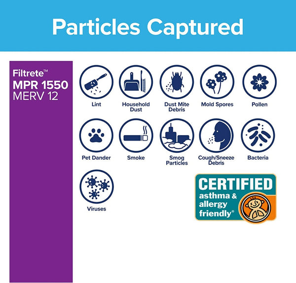 3M Filtrete 1550  Allergen Reduction Air Filters - 16x25x4 - Air Filters - 63.99 - DiscountFilterStore.com
