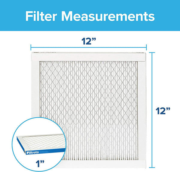 3M Filtrete 1900 Ultimate Allergen, Bacteria & Virus Air Filter - 12x12x1 (4-Pack) - Air Filters - 106.6 - DiscountFilterStore.com