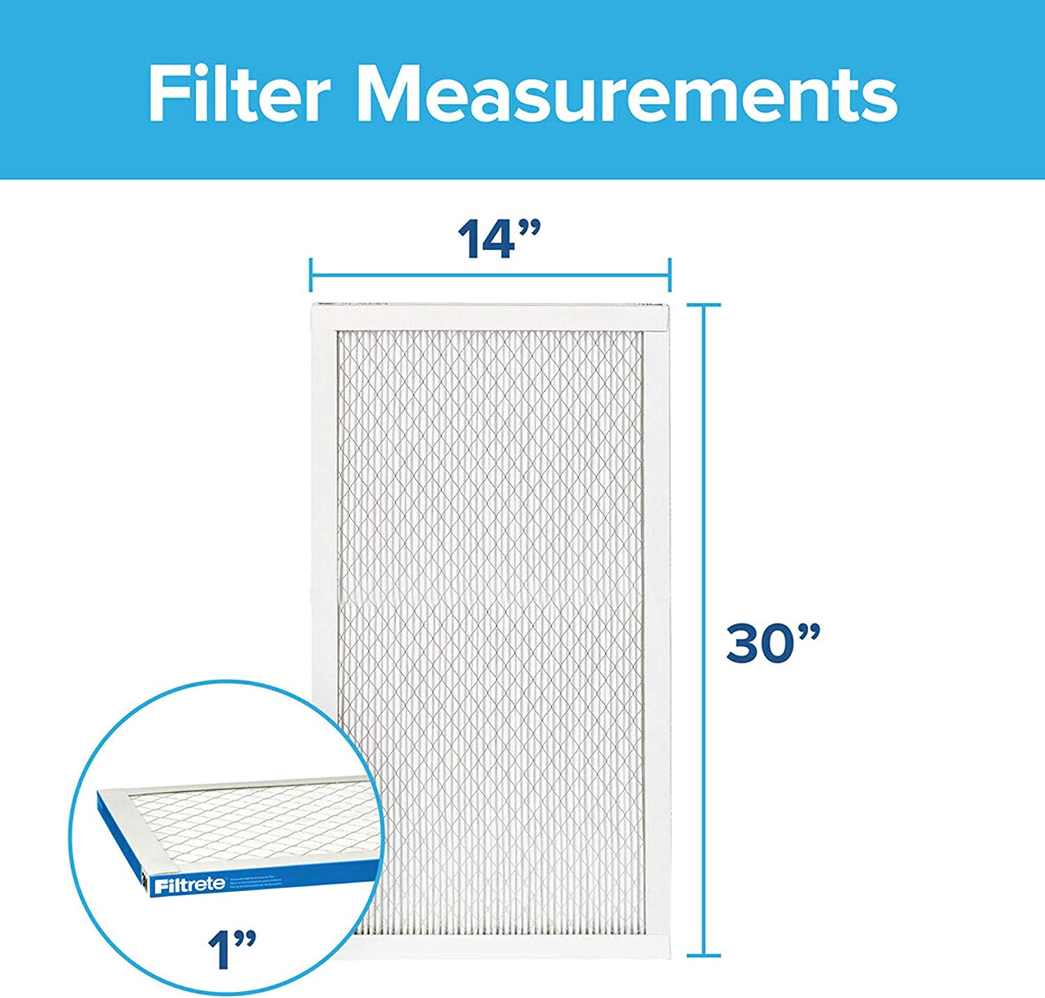 3M Filtrete 1900 Ultimate Allergen, Bacteria & Virus Air Filter - 14x30x1 (4-Pack) - DiscountFilterStore.com