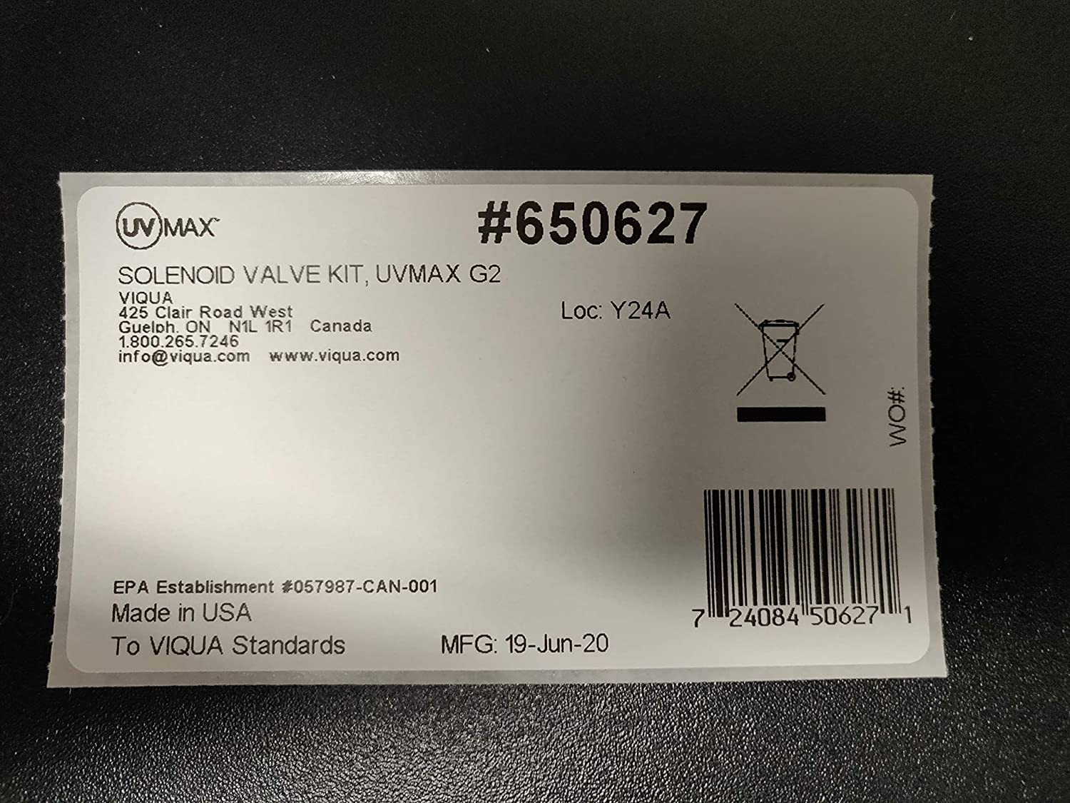 650627 Viqua PRO Solenoid Valve Kit - DiscountFilterStore.com