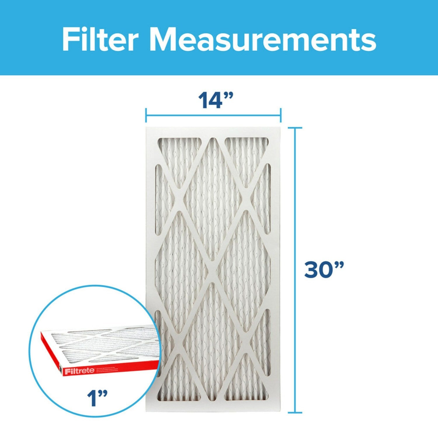 3M Filtrete 1000 Micro Allergen & Dust Defense Filter - 14x30x1 (4-Pack) - DiscountFilterStore.com