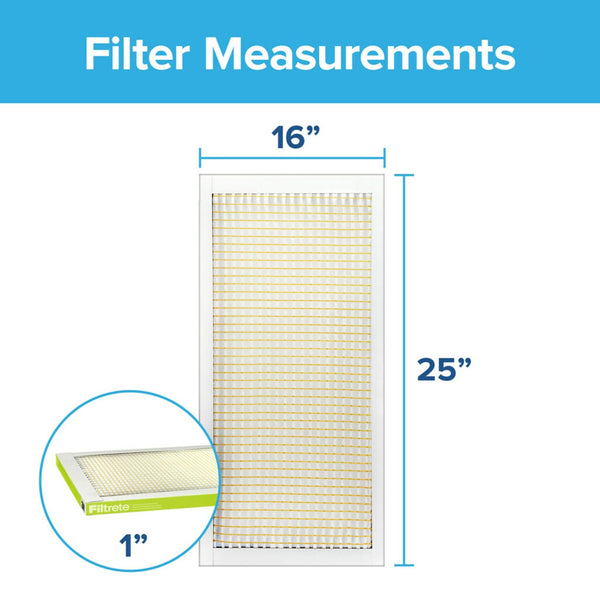 3M Filtrete 600 Dust & Pollen Reduction Air Filter - 16x25x1 - Air Filters - 47.57 - DiscountFilterStore.com