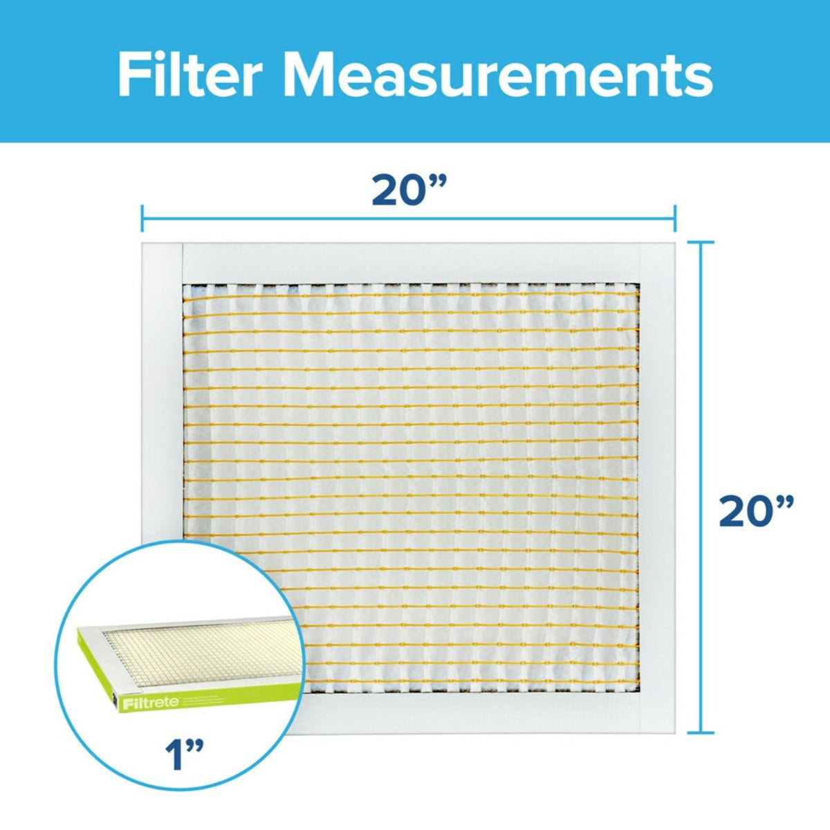 3M Filtrete 600 Dust & Pollen Reduction Air Filter - 20x20x1 - DiscountFilterStore.com