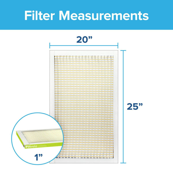3M Filtrete 600 Dust & Pollen Reduction Air Filter - 20x25x1 (4-Pack) - Air Filters - 47.57 - DiscountFilterStore.com