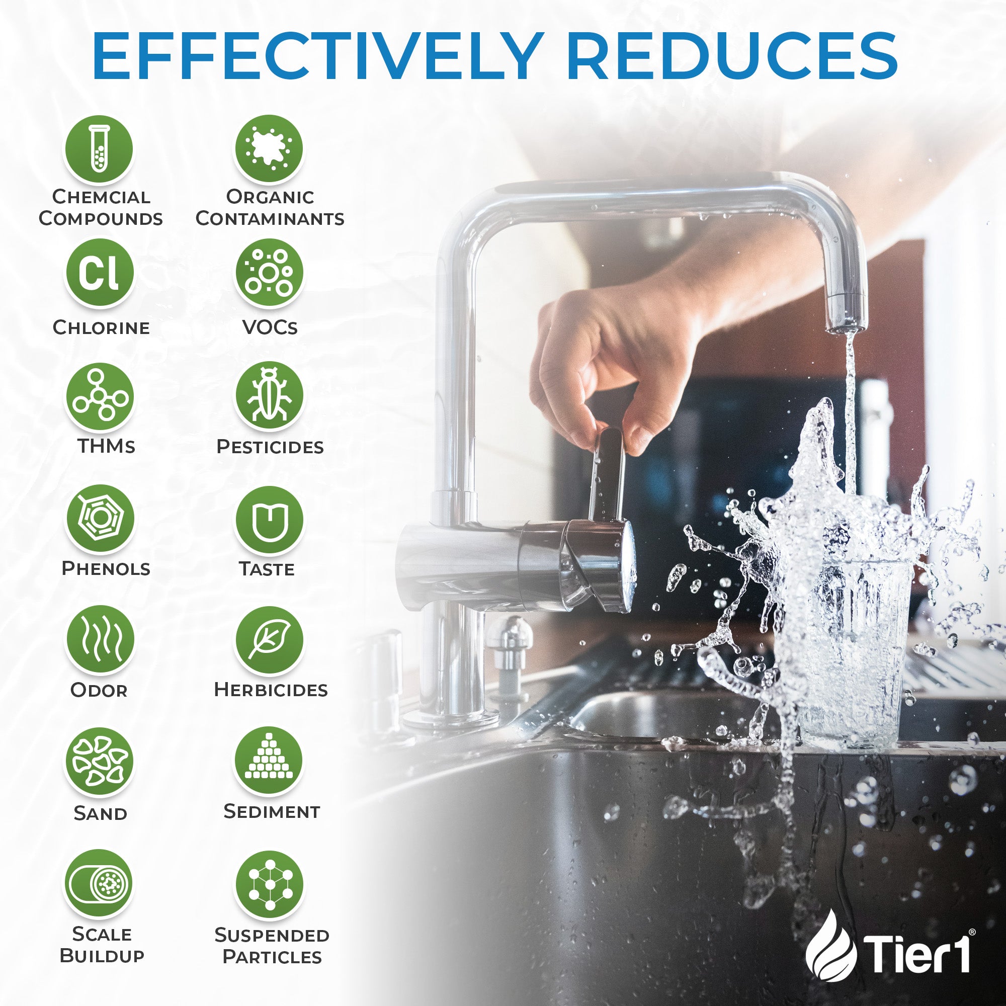 Tier1 Salt-Free Conditioner Bundle with Chlorine Filtration - TAC Scale Prevention plus 600,000 Gallons of Clean, Fresh Water - DiscountFilterStore.com
