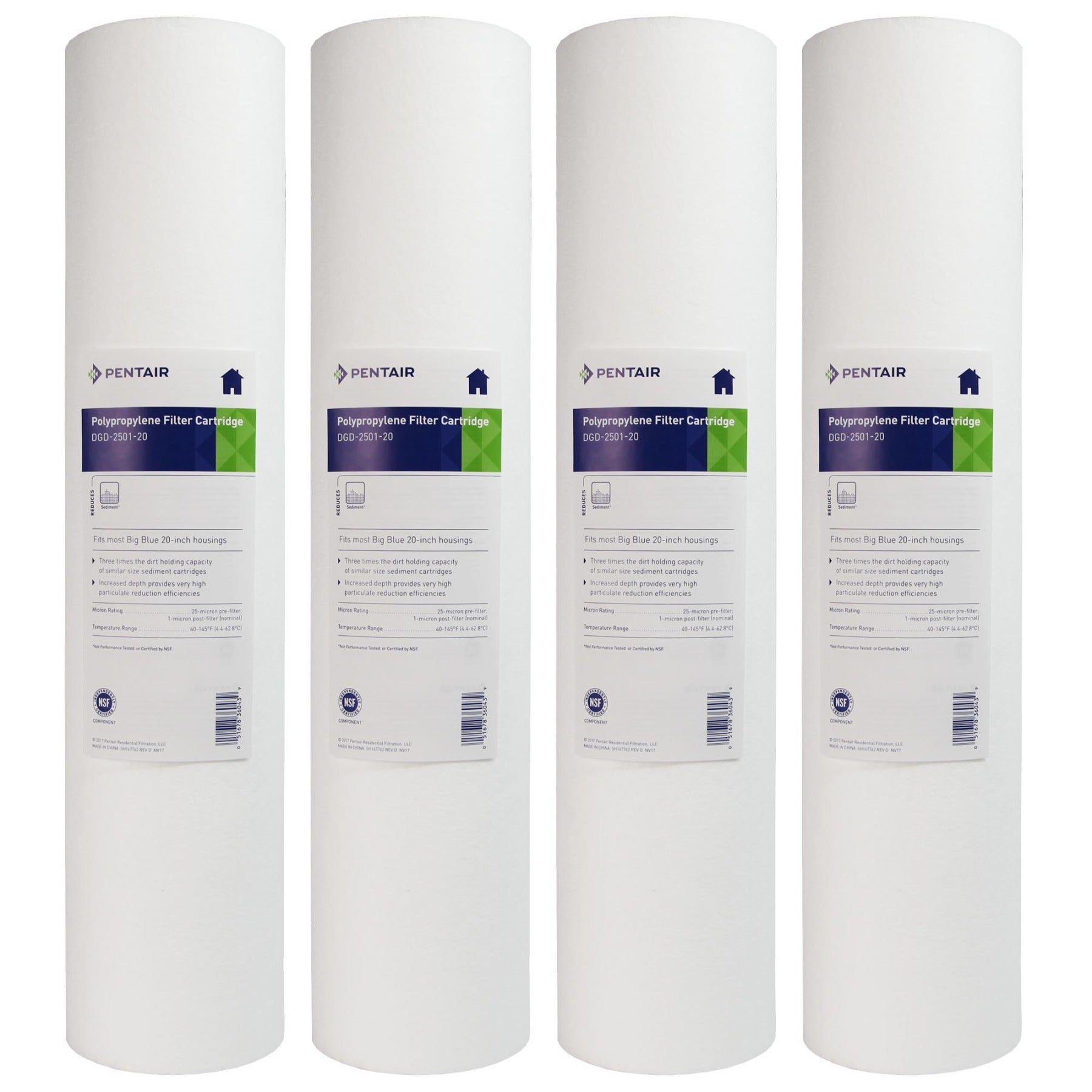 DGD-2501-20 Pentek Whole House Replacement Sediment Filter Cartridge