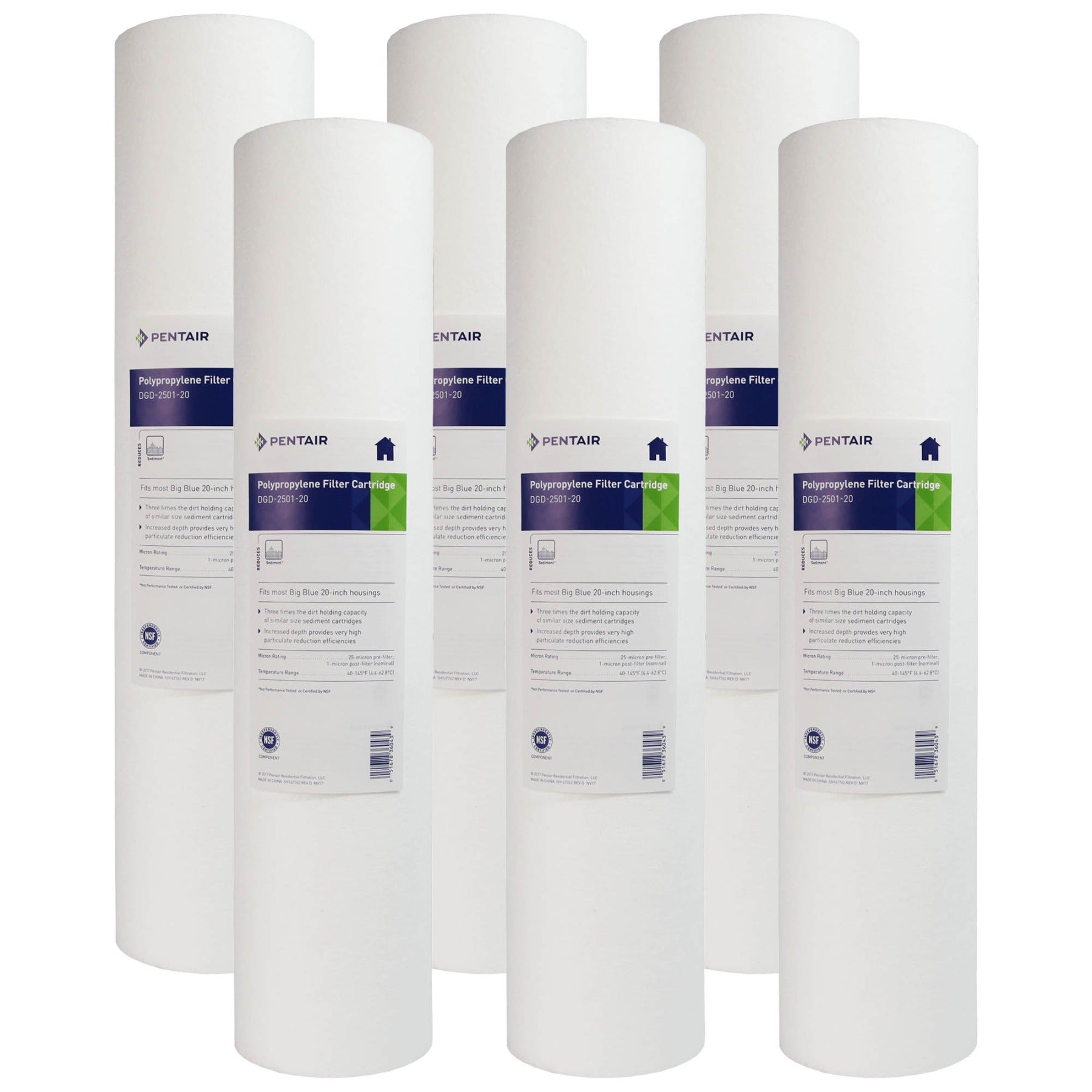 DGD-2501-20 Pentek Whole House Replacement Sediment Filter Cartridge