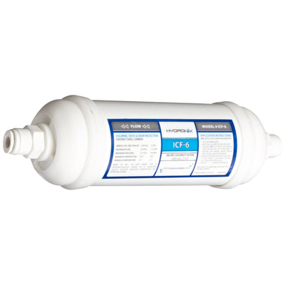 ICF-6Q Hydronix Inline Coconut Carbon Filter - Inline & RO Filters - 9.99 - DiscountFilterStore.com