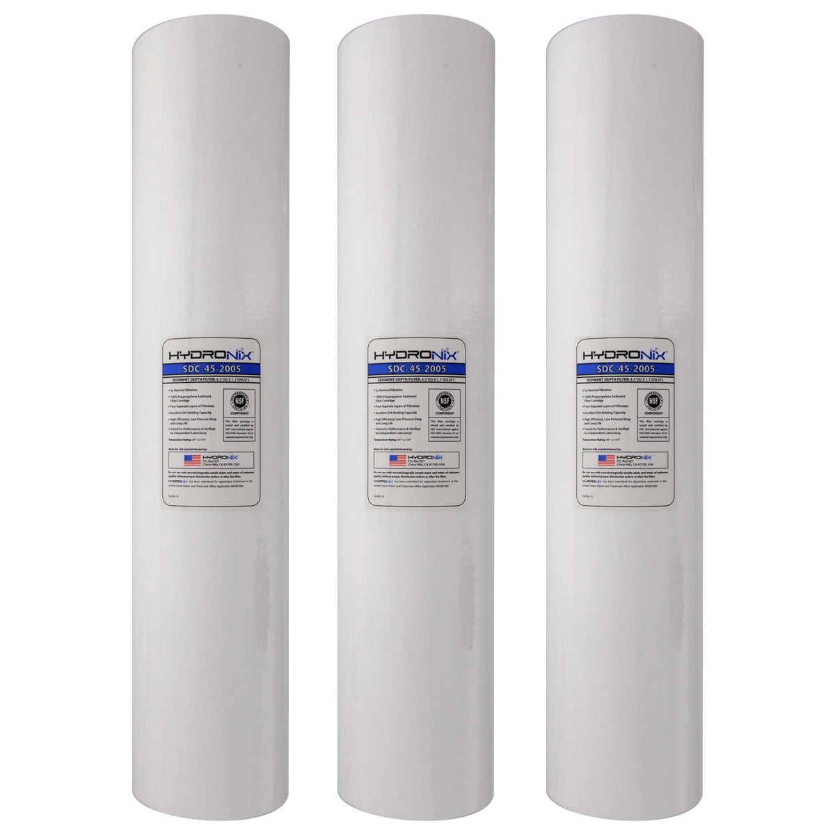 SDC-45-2005 Hydronix Whole House Replacement Sediment Filter Cartridge