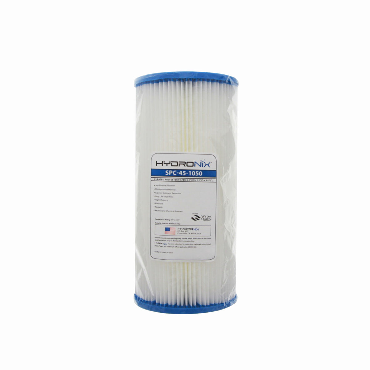 SPC-45-1050 Hydronix Pleated Sediment Water Filter