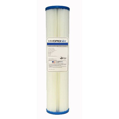 SPC-45-2020 Hydronix Pleated Sediment Water Filter (20 in x 4.5 in, 20 Micron) - Whole House Cartridges - 37.99 - DiscountFilterStore.com