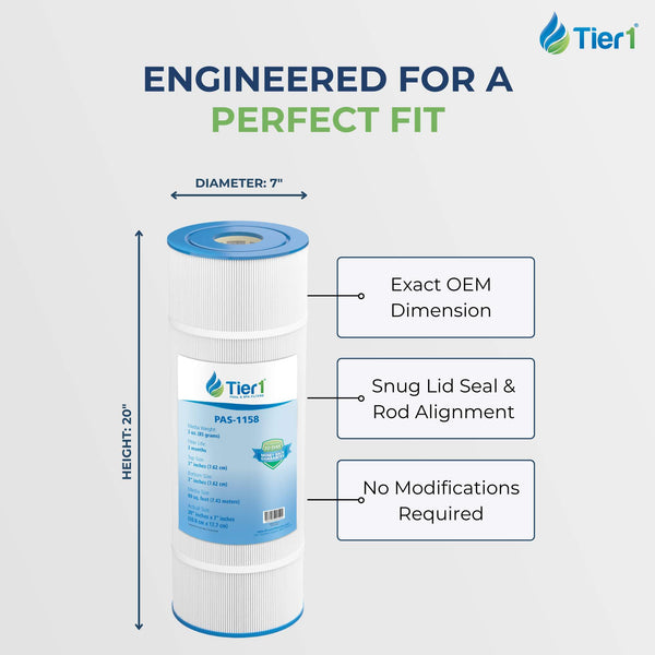 Tier1 Pool Filter for Clean & Clear Plus 320 -Washable Trilobal Dirt-Lock Pleats - Pool and Spa Filters - 29.96 - DiscountFilterStore.com