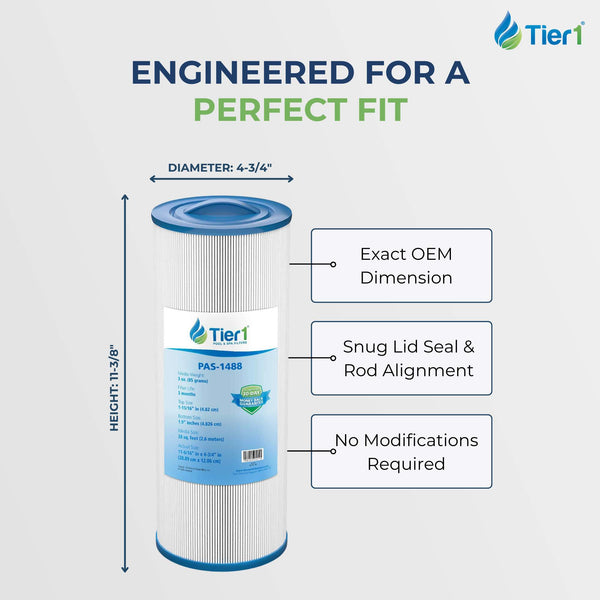 Tier1 Spa Filter for Saratoga Spa -Washable Trilobal Dirt-Lock Pleats - Pool and Spa Filters - 16.54 - DiscountFilterStore.com