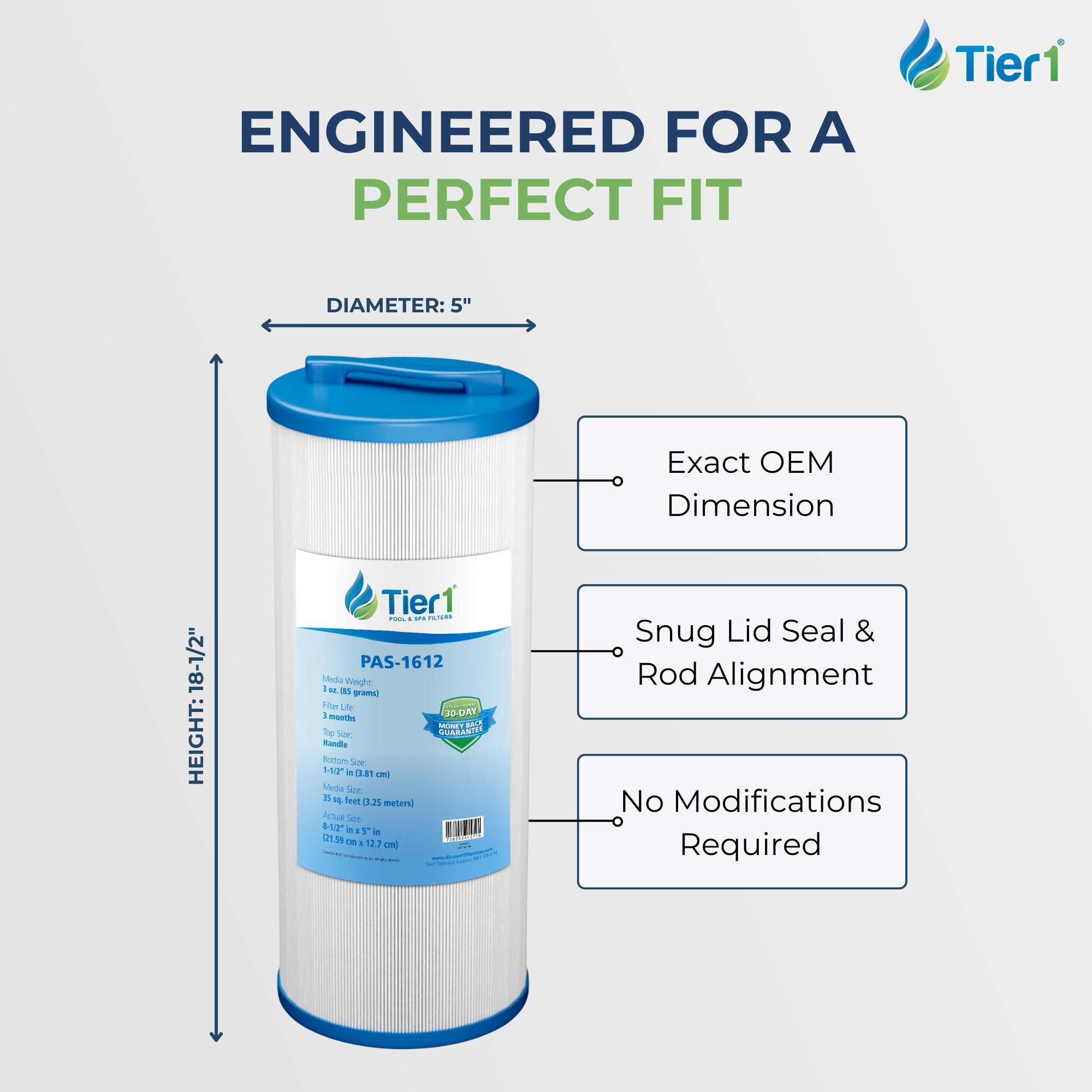 8-1/2 x 5 Inch Tier1 Brand Replacement For 817-4035