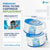 Tier1 Pool Filter (6-Pack) for Intex 29001E -Washable Trilobal Dirt-Lock Pleats