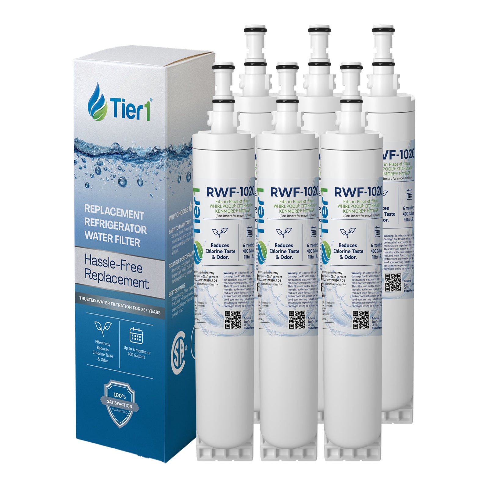 4396508/4396510 Whirlpool Comparable Refrigerator Water Filter Replacement By Tier1