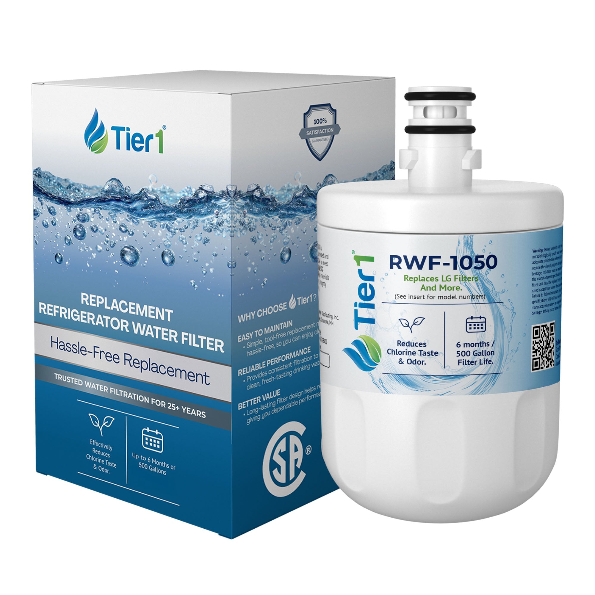 5231JA2002A/LT500P LG Comparable Refrigerator Water Filter Replacement by Tier1
