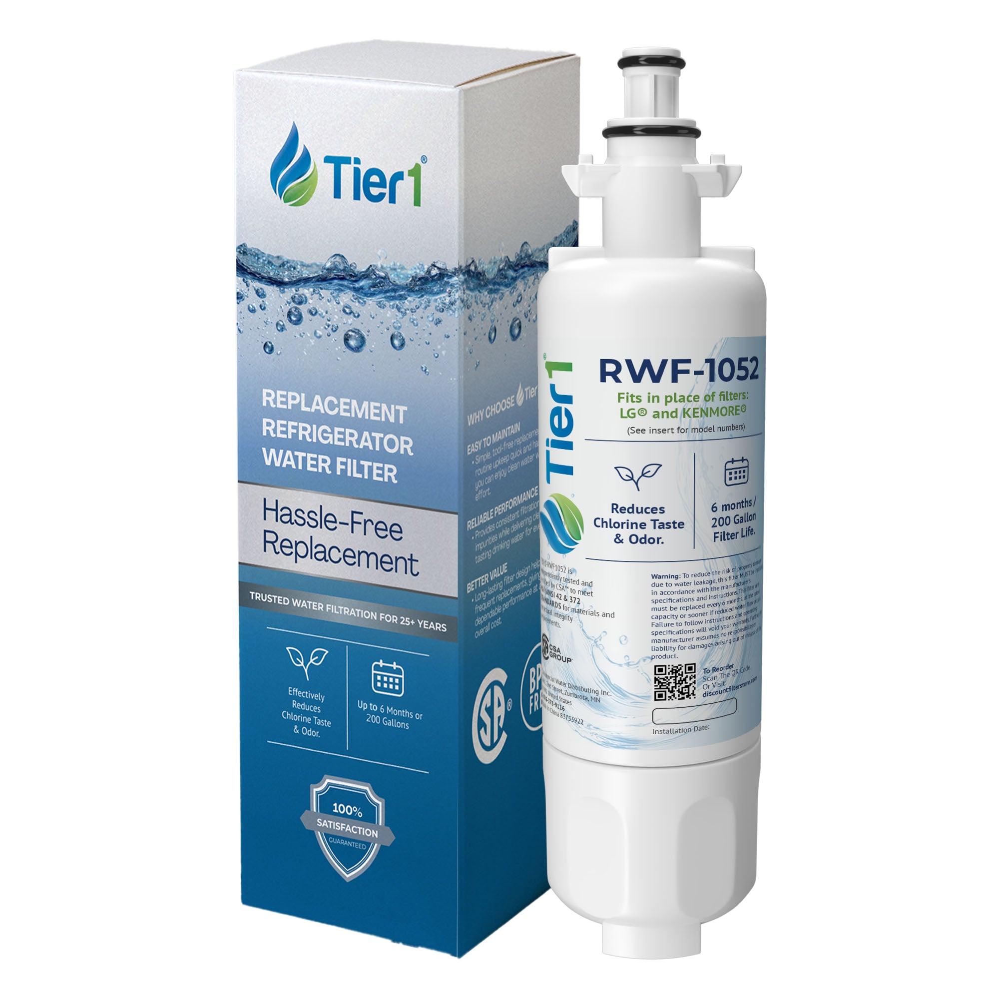 LT700P LG Comparable Refrigerator Water Filter Replacement By Tier1