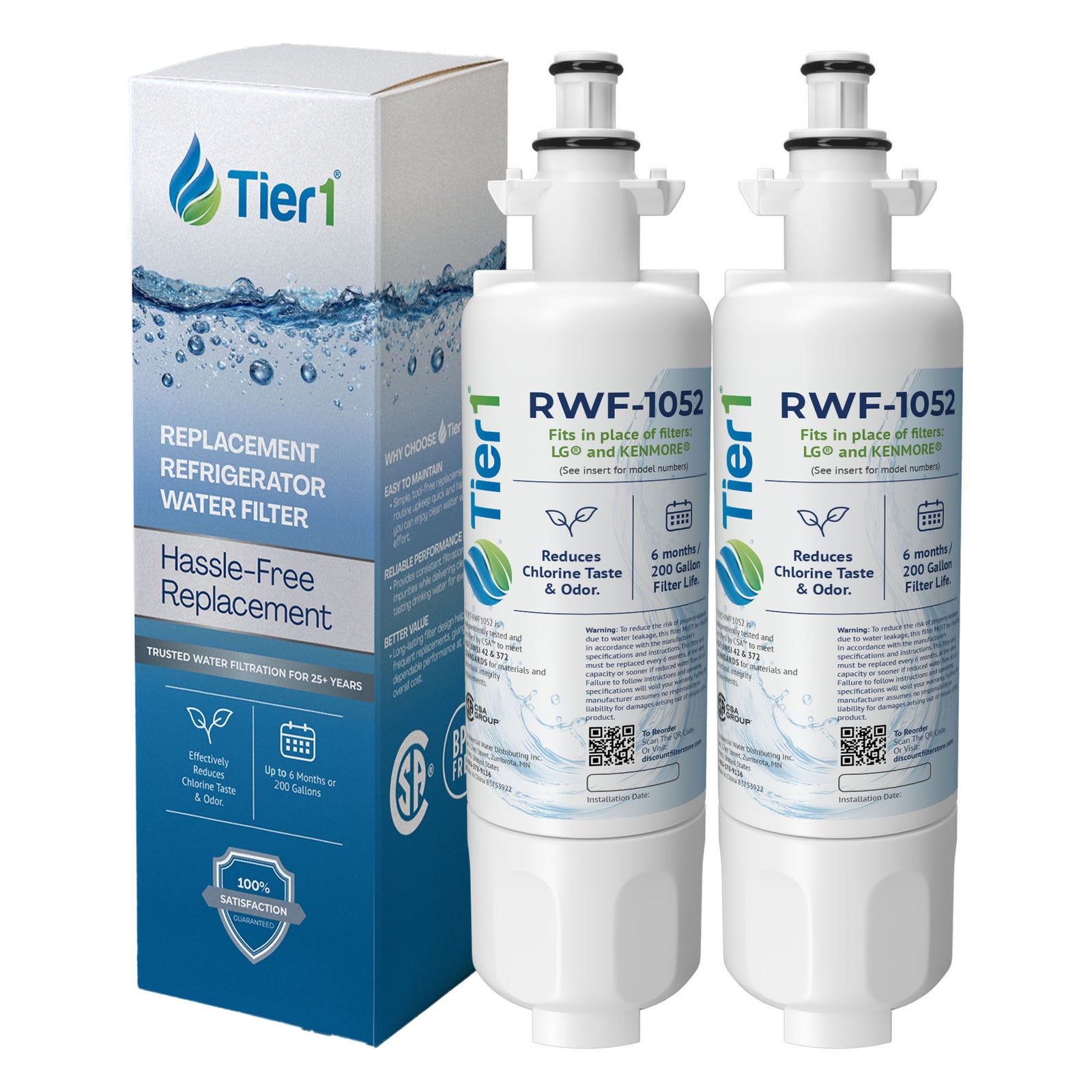 LT700P LG Comparable Refrigerator Water Filter Replacement By Tier1