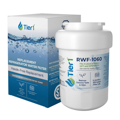 MWF GE SmartWater Refrigerator Water Filter Replacement by Tier1