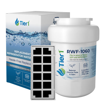 GE MWF & Odorfilter Comparables Refrigerator Water & Air Filter Combo by Tier1