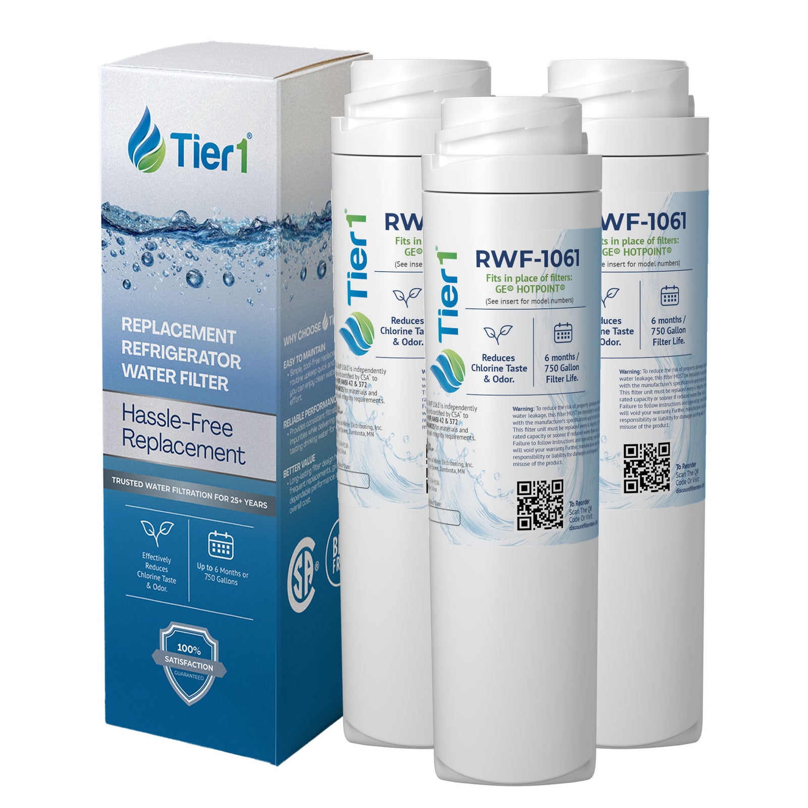 GSWF GE Comparable SmartWater Filter Replacement By Tier1