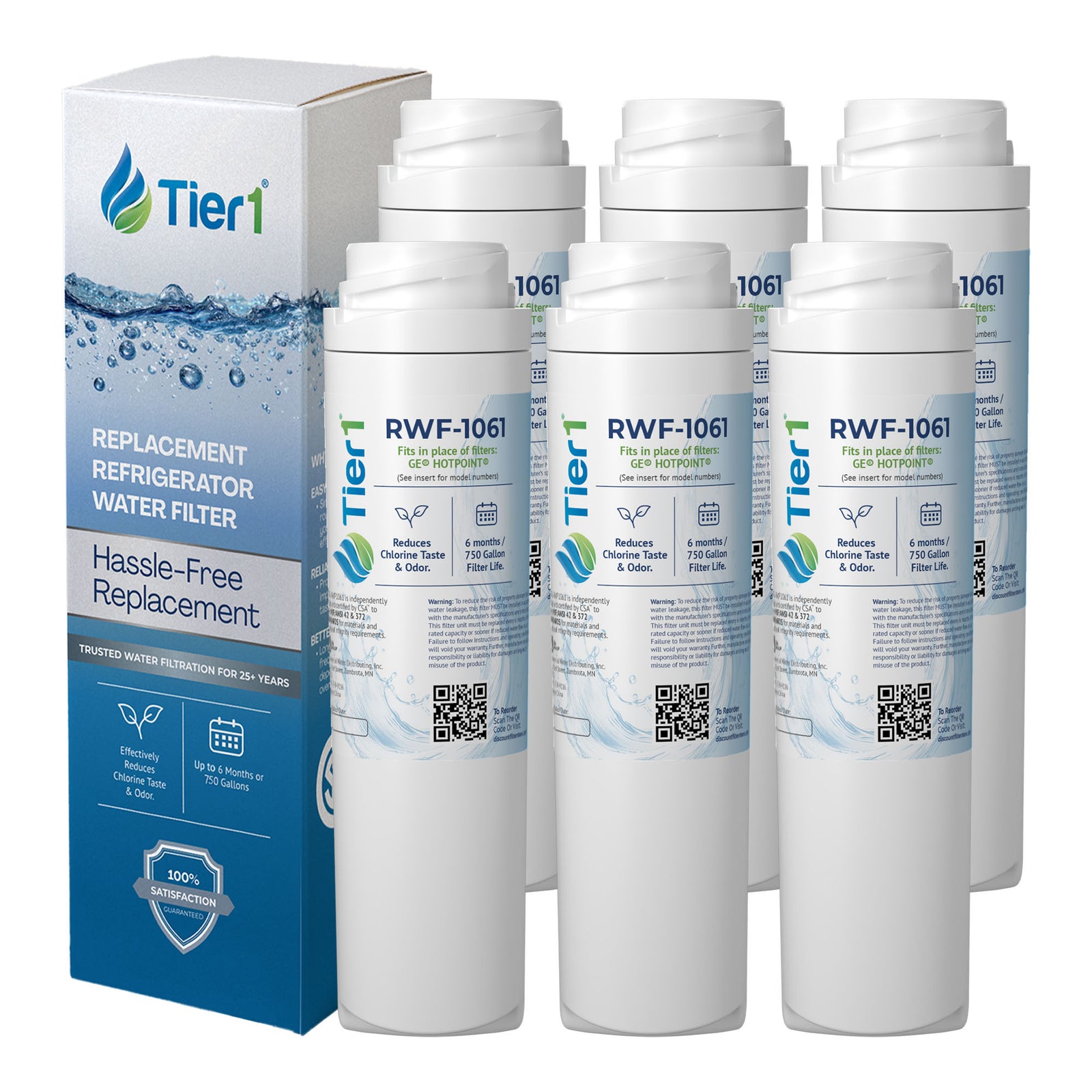 GSWF GE Comparable SmartWater Filter Replacement By Tier1