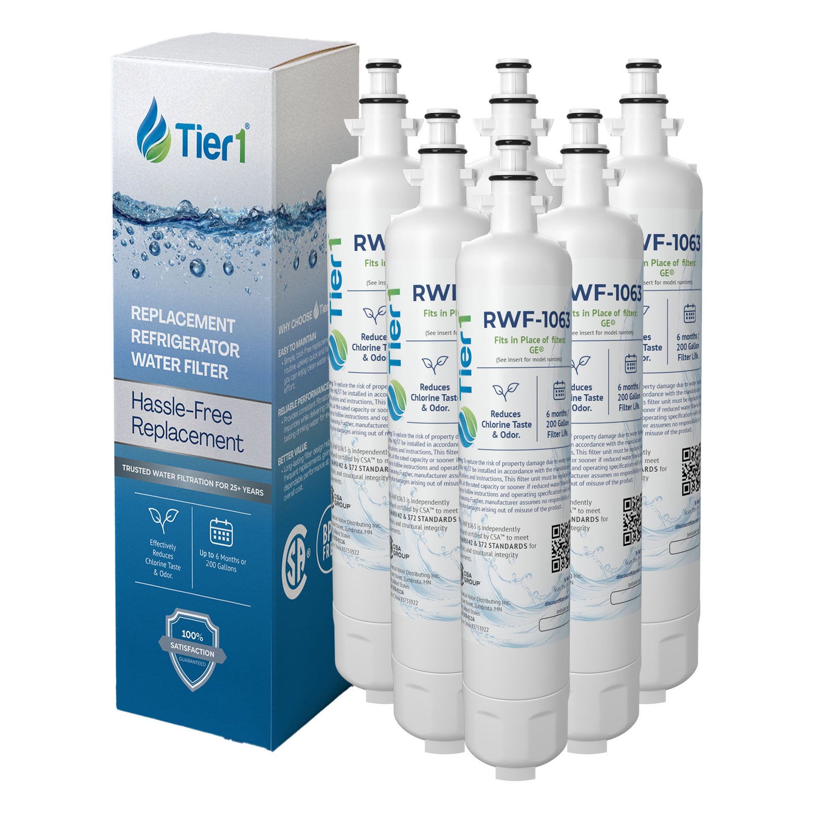 GE RPWF Comparable Refrigerator Water Filter Replacement By Tier1
