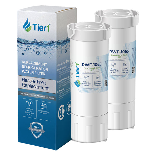 XWF GE Comparable Refrigerator Water Filter By Tier1 (No Chip)