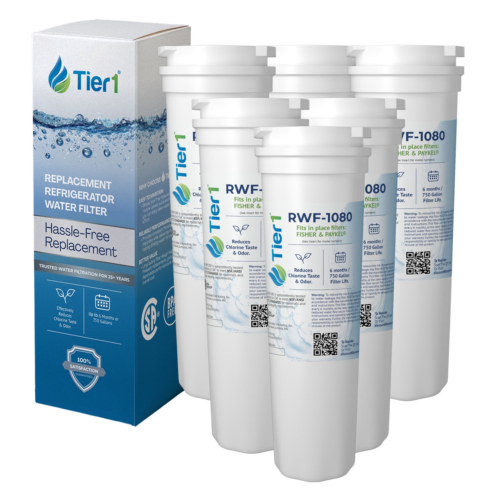 836848 Fisher & Paykel Comparable Refrigerator Water Filter Replacement By Tier1