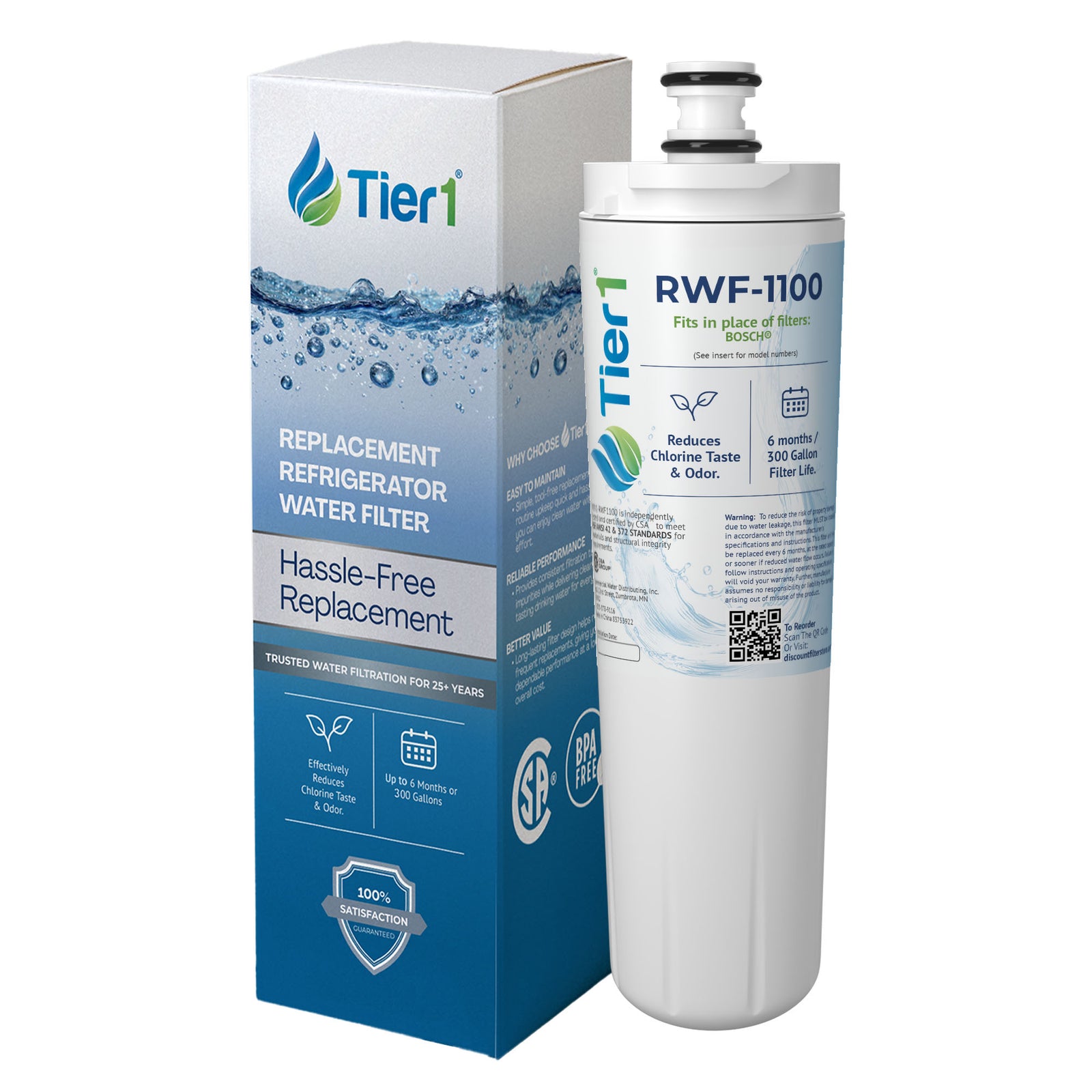 640565 /CS-52 Bosch Comparable Refrigerator Water Filter Replacement By Tier1