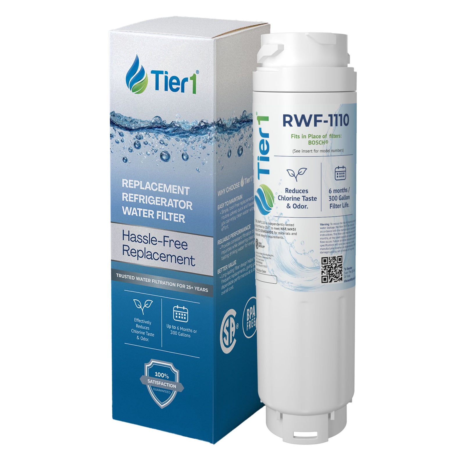 644845 / UltraClarity REPLFLTR10 Bosch Comparable Refrigerator Water Filter Replacement By Tier1