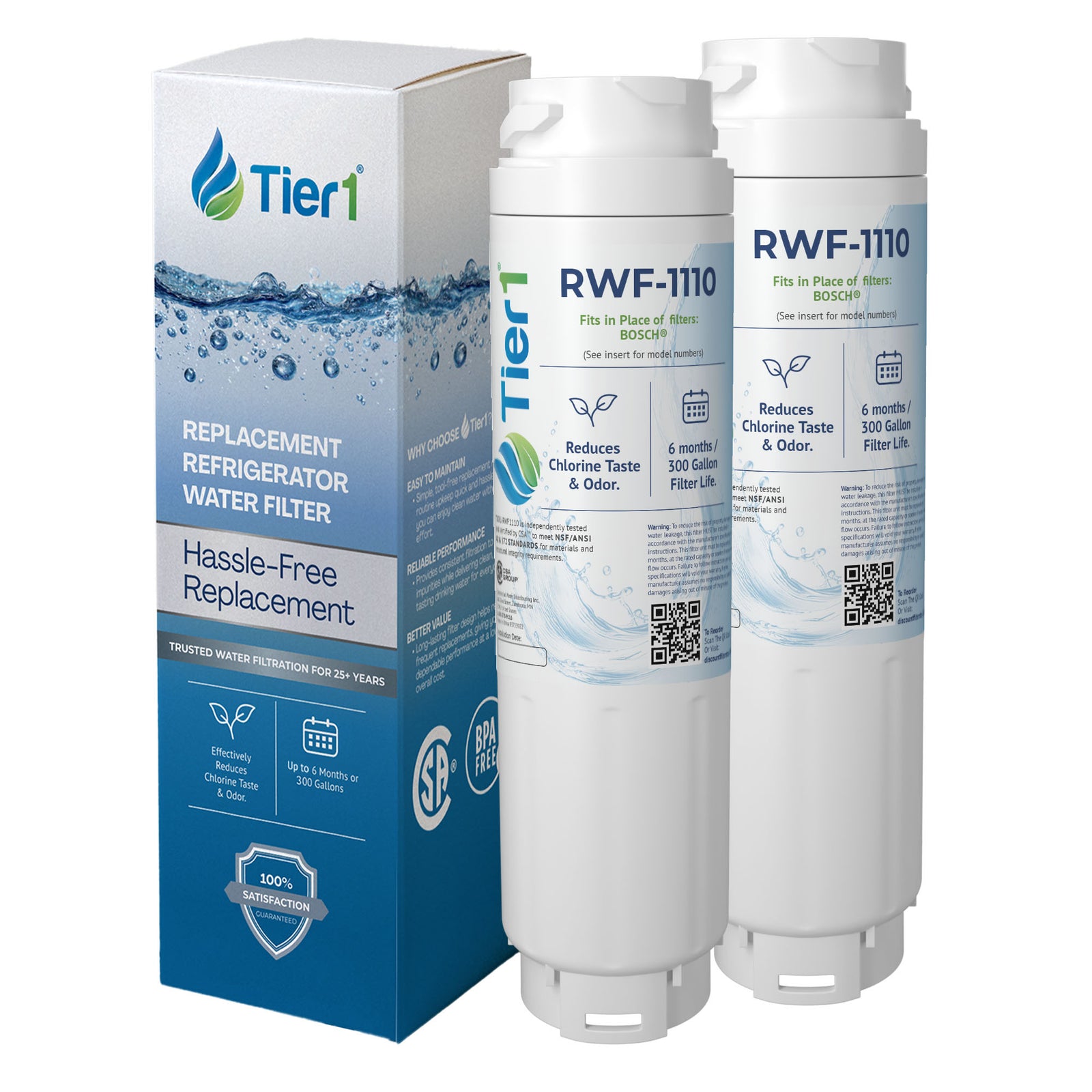 644845 / UltraClarity REPLFLTR10 Bosch Comparable Refrigerator Water Filter Replacement By Tier1