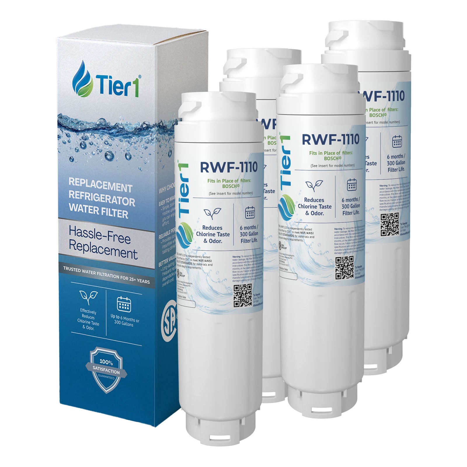 644845 / UltraClarity REPLFLTR10 Bosch Comparable Refrigerator Water Filter Replacement By Tier1